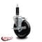Service Caster 5'' Phenolic Swivel 1'' Expanding Stem Caster with Brake SCC-EX20S514-PHS-TLB-1 - alternate 4